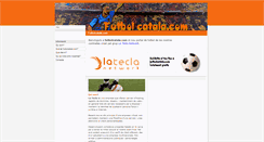 Desktop Screenshot of futbolcatala.com